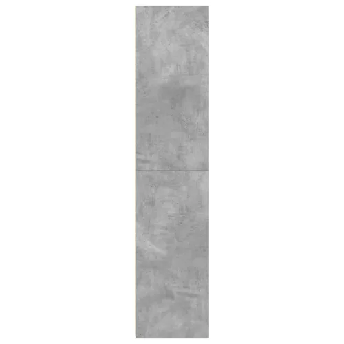Betonszürke szerelt fa magasszekrény 40 x 41 x 185 cm