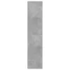 Betonszürke szerelt fa magasszekrény 70 x 41 x 185 cm