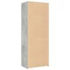 Betonszürke szerelt fa magasszekrény 70 x 41 x 185 cm