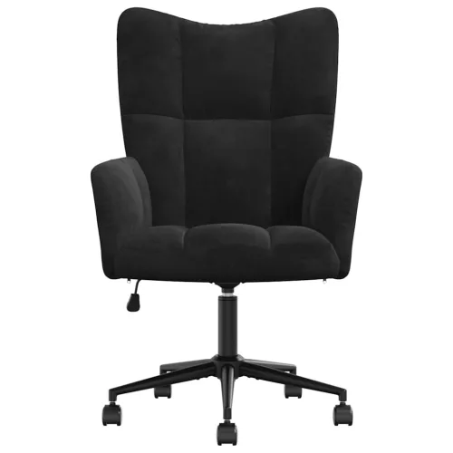 Fekete bársony pihenőfotel
