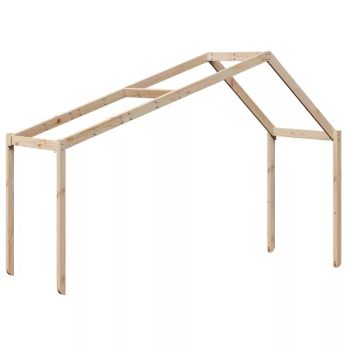 Tömör fenyőfa emeletes ágy matrac nélkül 90 x 190 cm