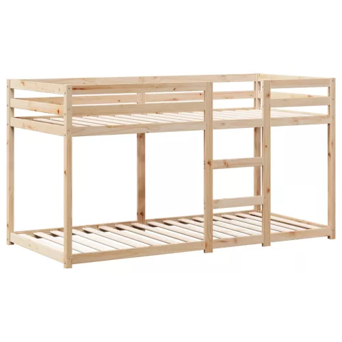 Tömör fenyőfa emeletes ágy matrac nélkül 90 x 190 cm