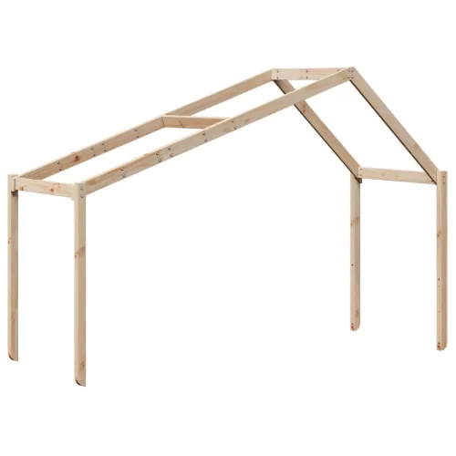 Tömör fenyőfa emeletes ágy matrac nélkül 90 x 190 cm