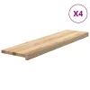4 db tömör tölgyfa lépcsőfokok kezeletlen 100x25x2 cm