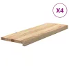 4 db tömör tölgyfa lépcsőfokok kezeletlen 80x30x2 cm