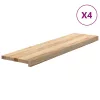 4 db tömör tölgyfa lépcsőfokok kezeletlen 100x30x2 cm
