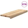 16 db tömör tölgyfa lépcsőfokok kezeletlen 70x30x2 cm