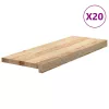 20 db tömör tölgyfa lépcsőfokok kezeletlen 70x25x2 cm