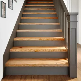 4 db tömör tölgyfa világosbarna lépcsőfokok 90x25x2 cm