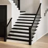 Lépcsőfokok 4 db Sötétbarna 120x25x2 cm tömör fa tölgyfa