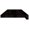 Lépcsőfokok 12 db Sötétbarna 70x25x2 cm tömör fa tölgyfa