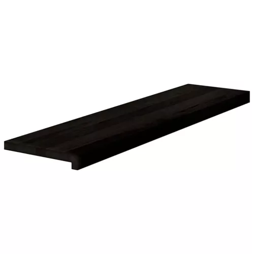 Lépcsőfokok 12 db Sötétbarna 100x25x2 cm tömör fa tölgyfa