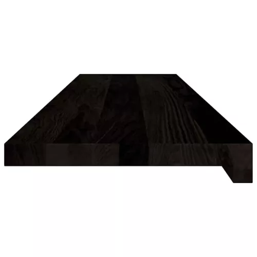 Lépcsőfokok 12 db Sötétbarna 100x25x2 cm tömör fa tölgyfa
