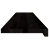 Lépcsőfokok 12 db Sötétbarna 120x25x2 cm tömör fa tölgyfa
