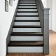 Lépcsőfokok 16 db sötétbarna 70x25x2 cm tömör fa tölgyfa