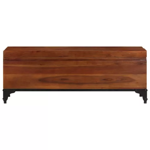 Tömör akácfa tárolóláda 110 x 35 x 41 cm