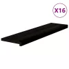 Lépcsőfokok 16 db sötétbarna 100x25x2 cm tömör fa tölgyfa