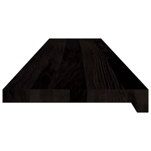 Lépcsőfokok 16 db sötétbarna 120x25x2 cm tömör fa tölgyfa