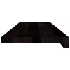 Lépcsőfokok 16 db sötétbarna 80x30x2 cm tömör fa tölgyfa