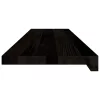 Lépcsőfokok 16 db sötétbarna 100x30x2 cm tömör fa tölgyfa