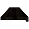 Lépcsőfokok 16 db sötétbarna 120x30x2 cm tömör fa tölgyfa