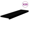Lépcsőfokok 20 db Sötétbarna 90x25x2 cm tömör fa tölgyfa