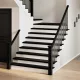 Lépcsőfokok 20 db Sötétbarna 120x30x2 cm tömör fa tölgyfa