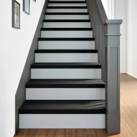   Lépcsőfokok 2 db Sötétbarna 80x25x2 cm tömör fa tölgyfa