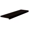 Lépcsőfokok 2 db Sötétbarna 90x30x2 cm tömör fa tölgyfa