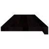 Lépcsőfokok 2 db Sötétbarna 90x30x2 cm tömör fa tölgyfa