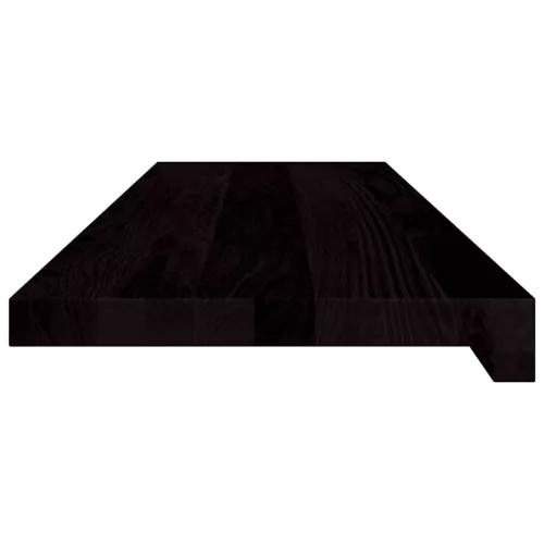 Lépcsőfokok 2 db Sötétbarna 90x30x2 cm tömör fa tölgyfa