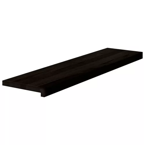 Lépcsőfokok 2 db Sötétbarna 100x30x2 cm tömör fa tölgyfa