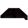Lépcsőfokok 2 db Sötétbarna 100x30x2 cm tömör fa tölgyfa