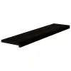 Lépcsőfokok 2 db Sötétbarna 110x30x2 cm tömör fa tölgyfa