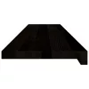 Lépcsőfokok 2 db Sötétbarna 110x30x2 cm tömör fa tölgyfa