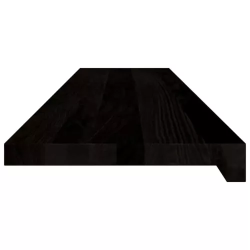 Lépcsőfokok 2 db Sötétbarna 110x30x2 cm tömör fa tölgyfa