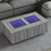 Sonoma végtelen hatású LED-es dohányzóasztal 116 x 69 x 40 cm