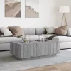 Sonoma végtelen hatású LED-es dohányzóasztal 116 x 69 x 40 cm