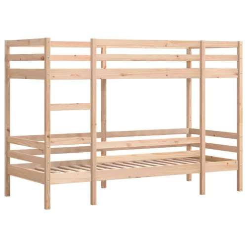 Tömör fenyőfa emeletes ágy matrac nélkül 90 x 200 cm