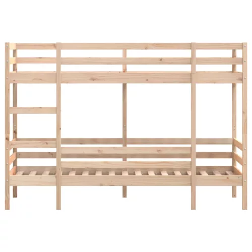 Tömör fenyőfa emeletes ágy matrac nélkül 90 x 190 cm