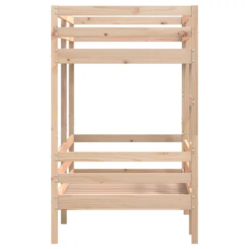 Tömör fenyőfa emeletes ágy matrac nélkül 90 x 190 cm