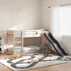 Tömör fenyőfa emeletes ágy csúszdával és létrával 80 x 200 cm