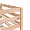 Tömör fenyőfa hármas emeletes ágy 80 x 200 cm