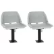 4 részes szürke összecsukható hajóülés párna nélkül 48x51x41 cm