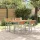 Kert étkező szett 5 pcs Szürke és barna 140 x 80 x 75 cm