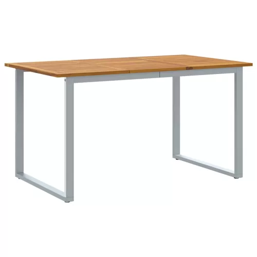Kert étkező szett 7 pcs Szürke és barna 140 x 80 x 75 cm