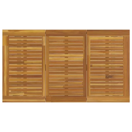 Kert étkező szett 7 pcs Szürke és barna 140 x 80 x 75 cm