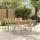 Kert étkező szett 5 pcs Szürke és barna 160 x 80 x 75 cm