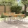 Kert étkező szett 5 pcs Szürke és barna 180 x 90 x 75 cm