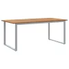 Kert étkező szett 5 pcs Szürke és barna 180 x 90 x 75 cm